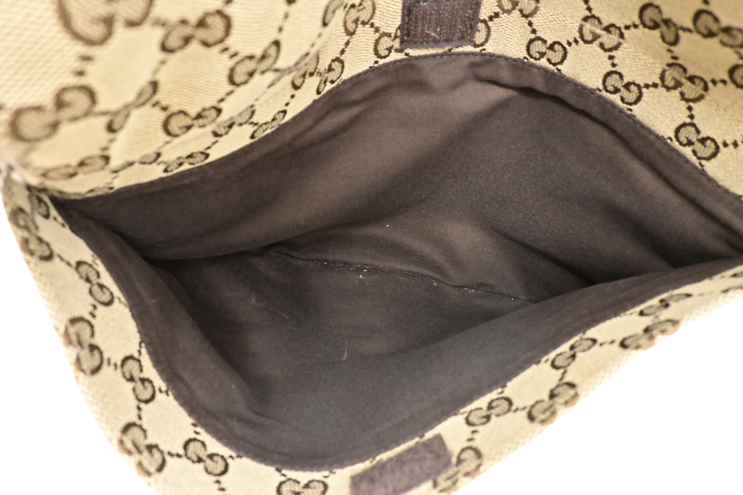 Gucci Messenger Bag in Light Brown Canvas