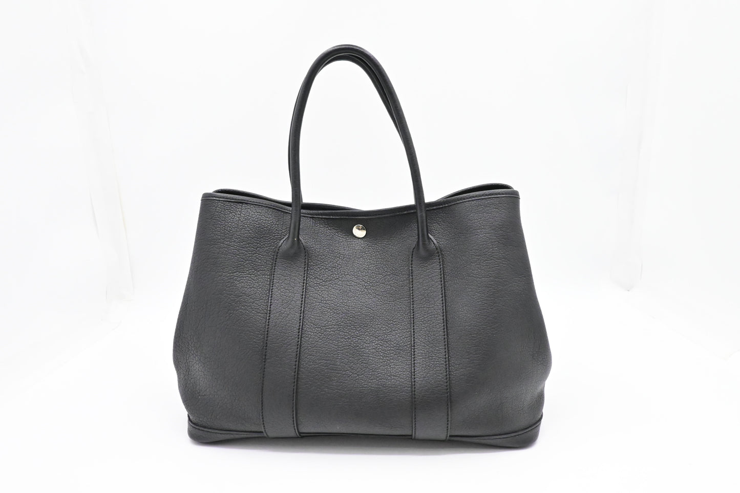 Hermes Garden Party 36 in Black Leather