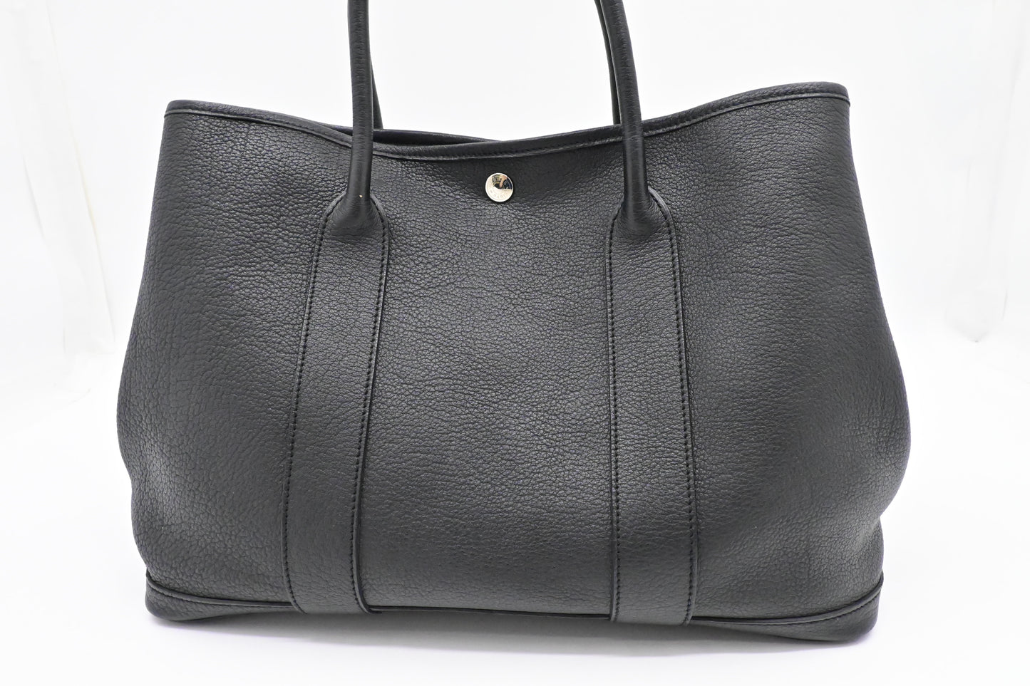 Hermes Garden Party 36 in Black Leather