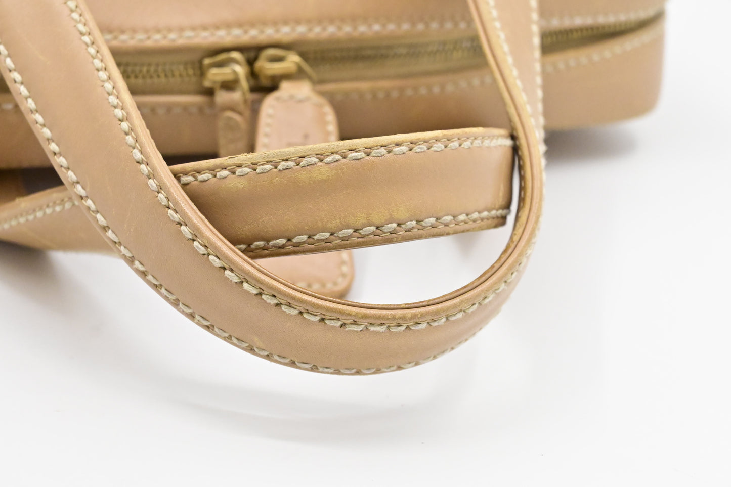 Chanel Surpique Tote in Beige Leather