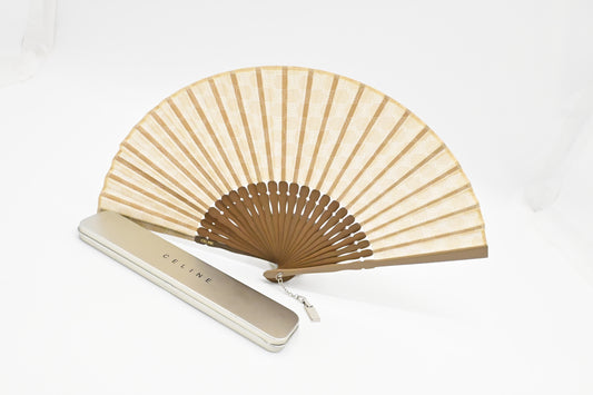 Celine Fan in Beige and Brown