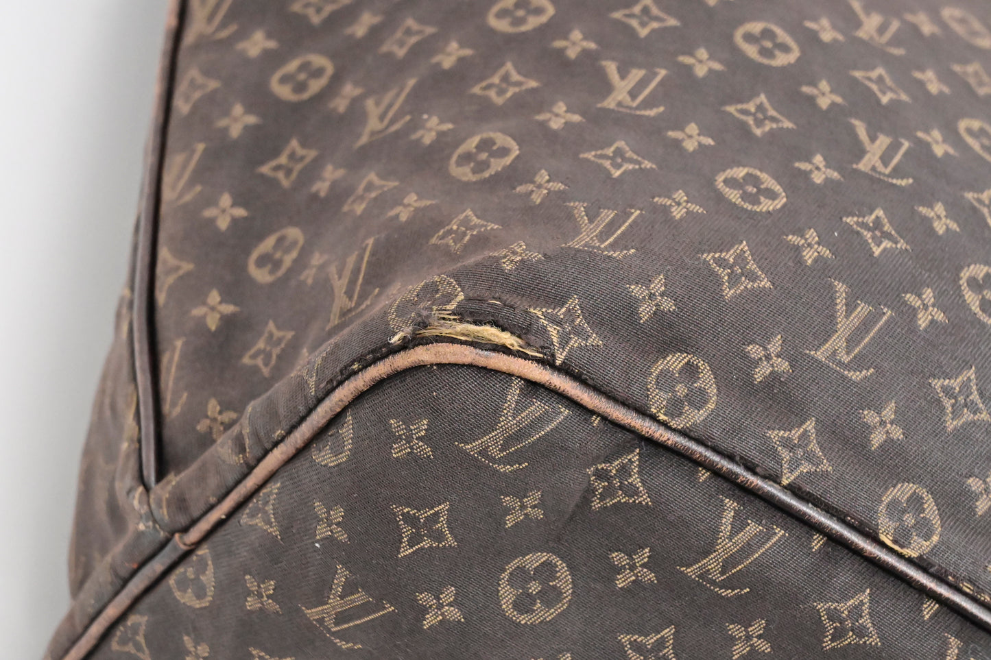 Louis Vuitton Neverfull MM in Fusain Mini Lin Canvas