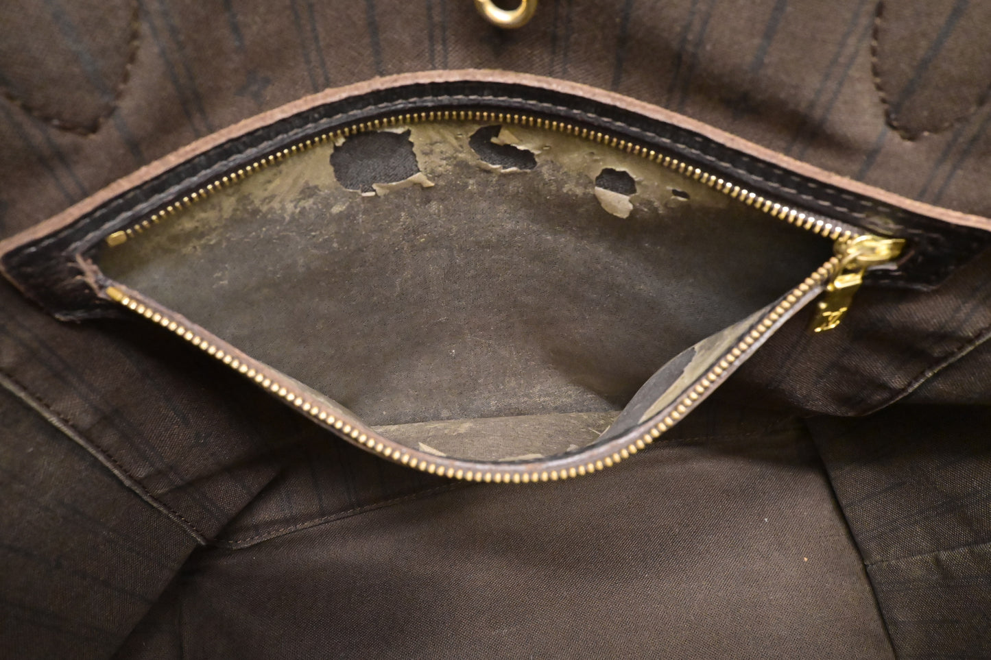 Louis Vuitton Neverfull MM in Fusain Mini Lin Canvas