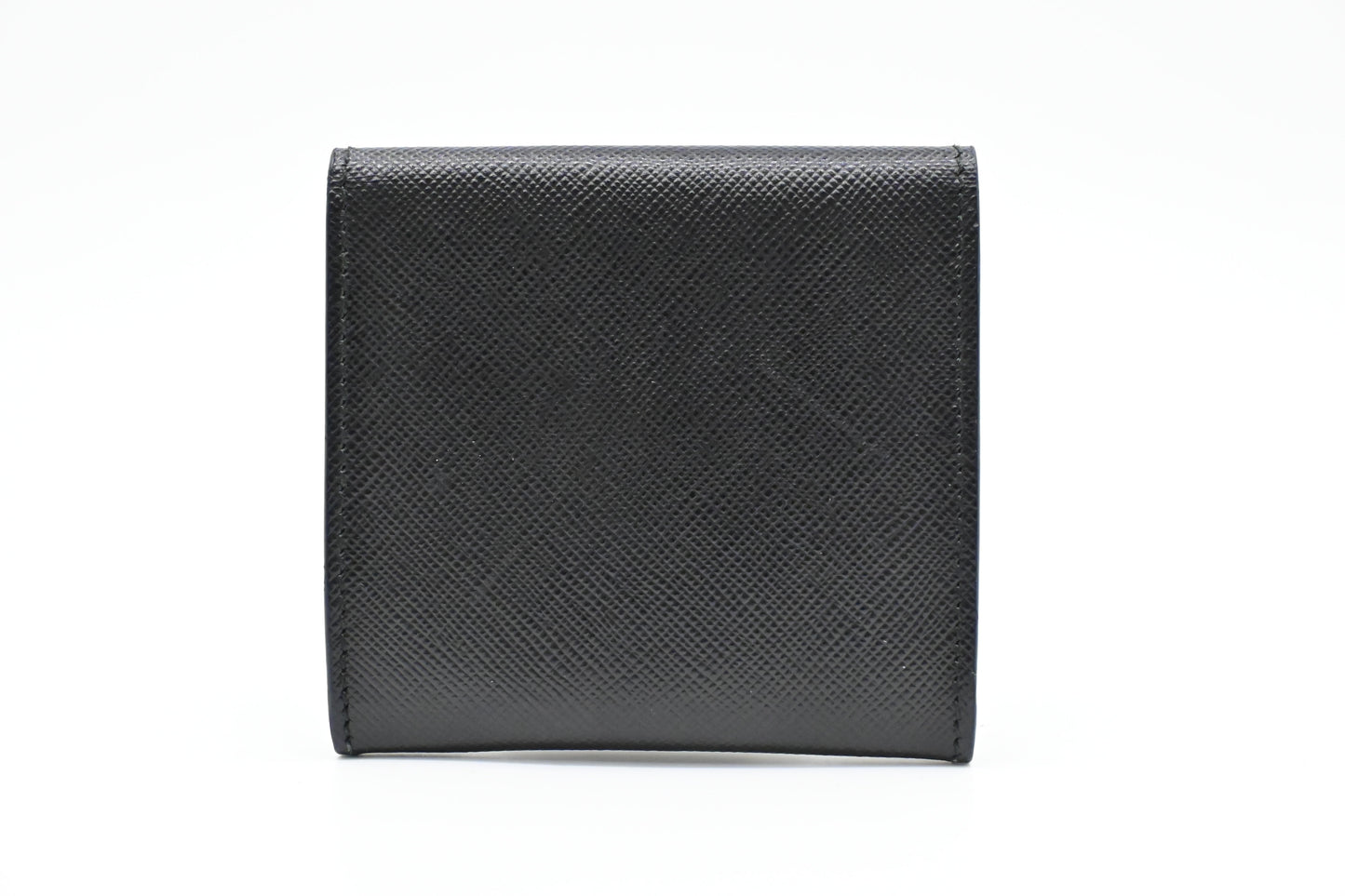 Prada Coin Case in Black Saffiano Leather