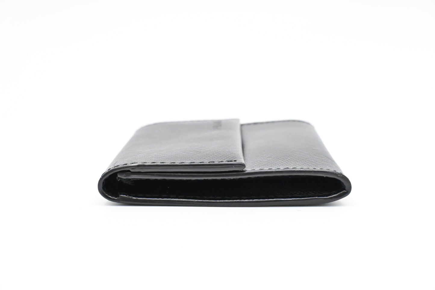 Prada Coin Case in Black Saffiano Leather