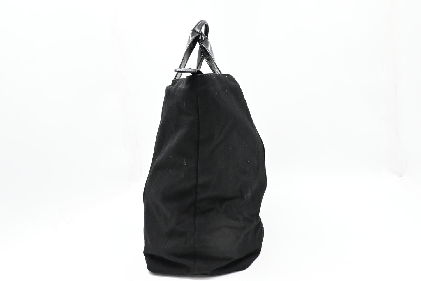 Gucci Tote Bag in Black Canvas & Leather