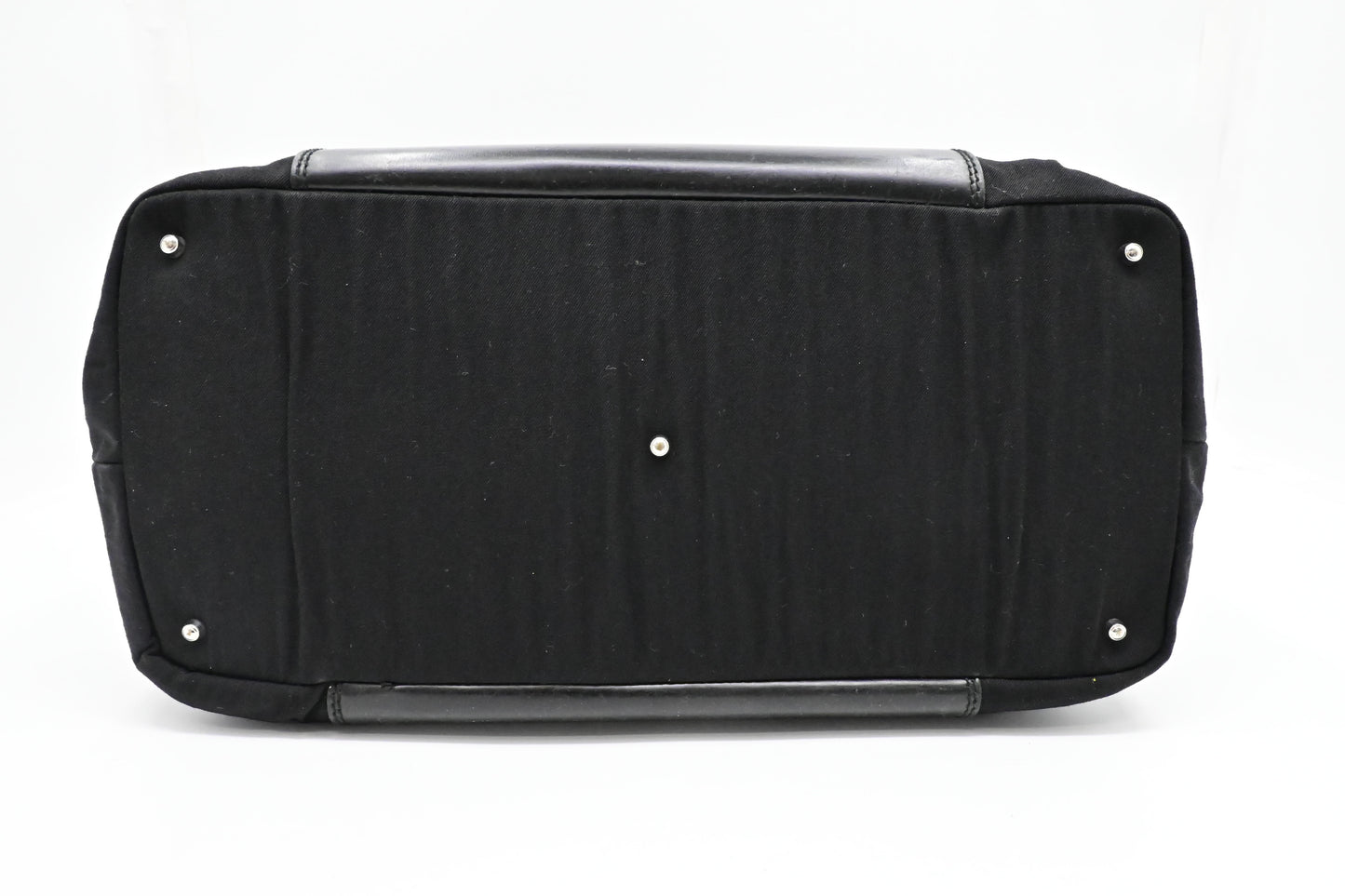 Gucci Tote Bag in Black Canvas & Leather
