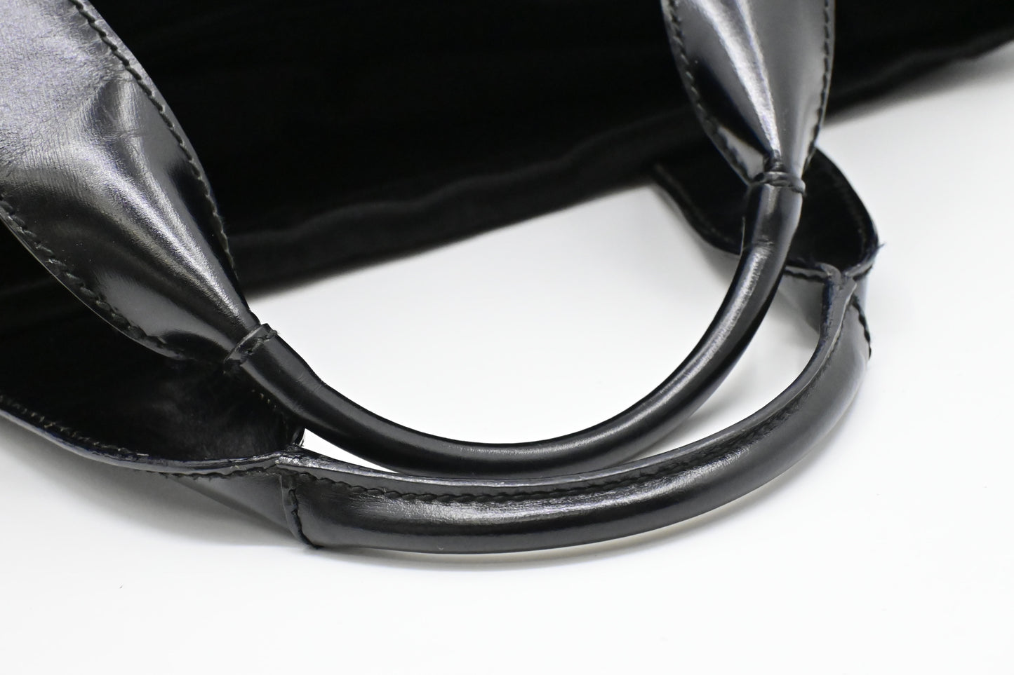 Gucci Tote Bag in Black Canvas & Leather