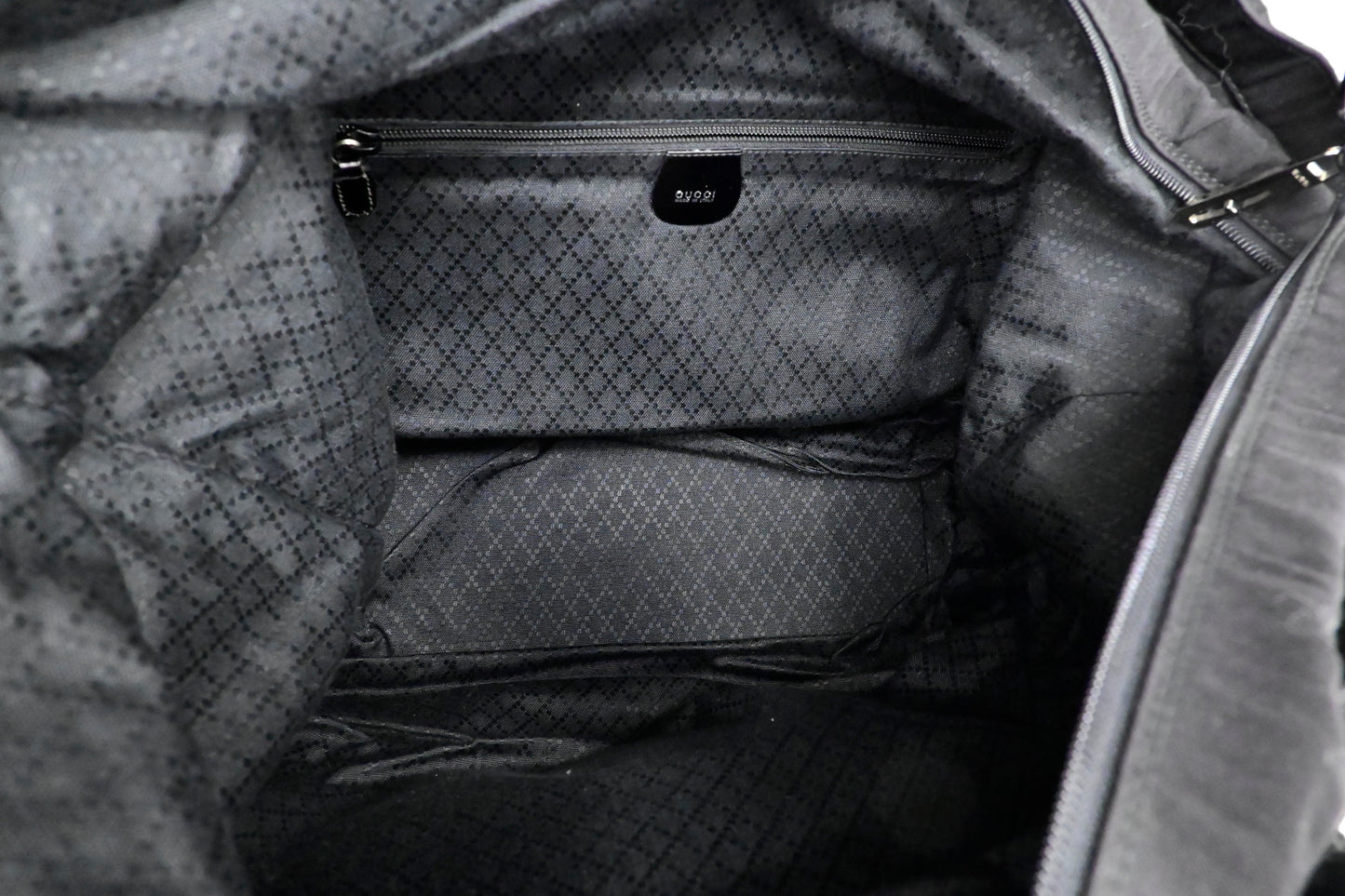 Gucci Tote Bag in Black Canvas & Leather