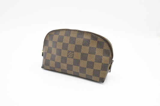 Louis Vuitton Pochette Cosmetique in Damier Ebene Canvas