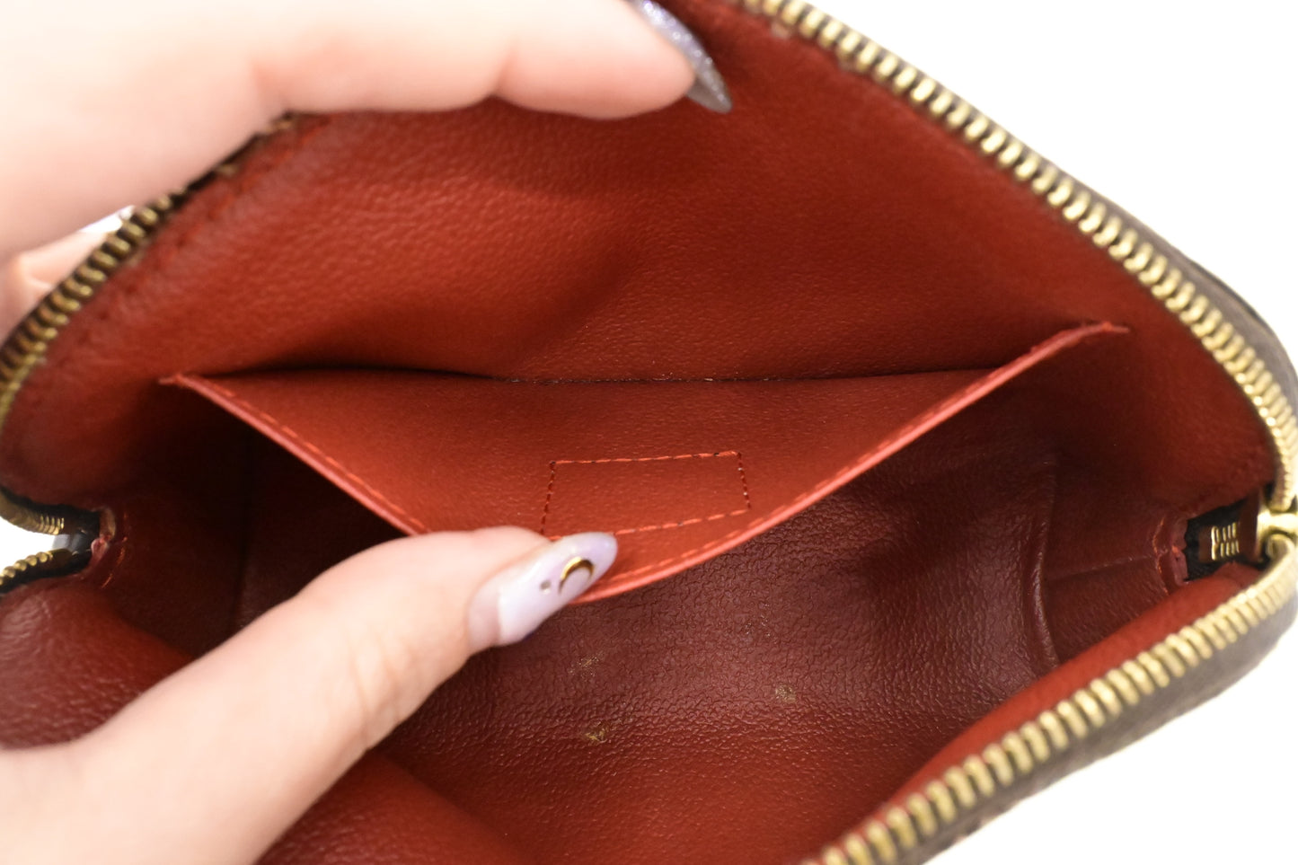 Louis Vuitton Pochette Cosmetique in Damier Ebene Canvas