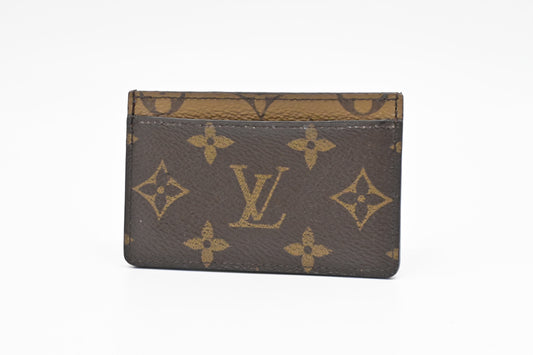 Louis Vuitton Card Case in Reverse Monogram Canvas