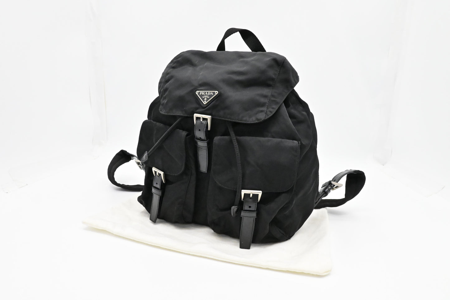 Prada Medium Backpack in Black Nylon