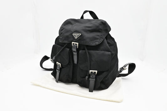 Prada Medium Backpack in Black Nylon