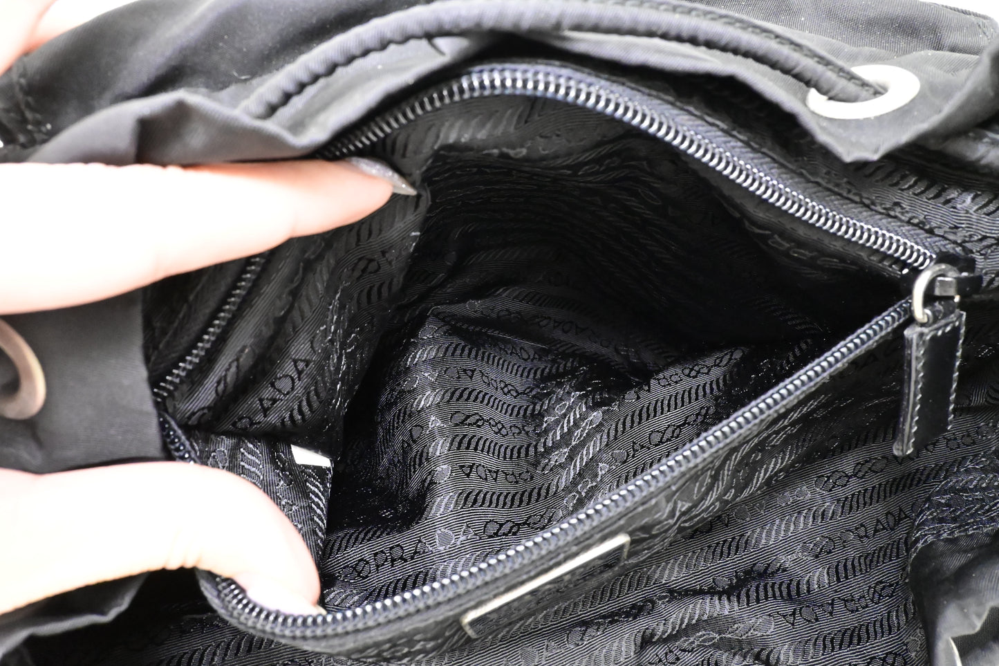 Prada Medium Backpack in Black Nylon