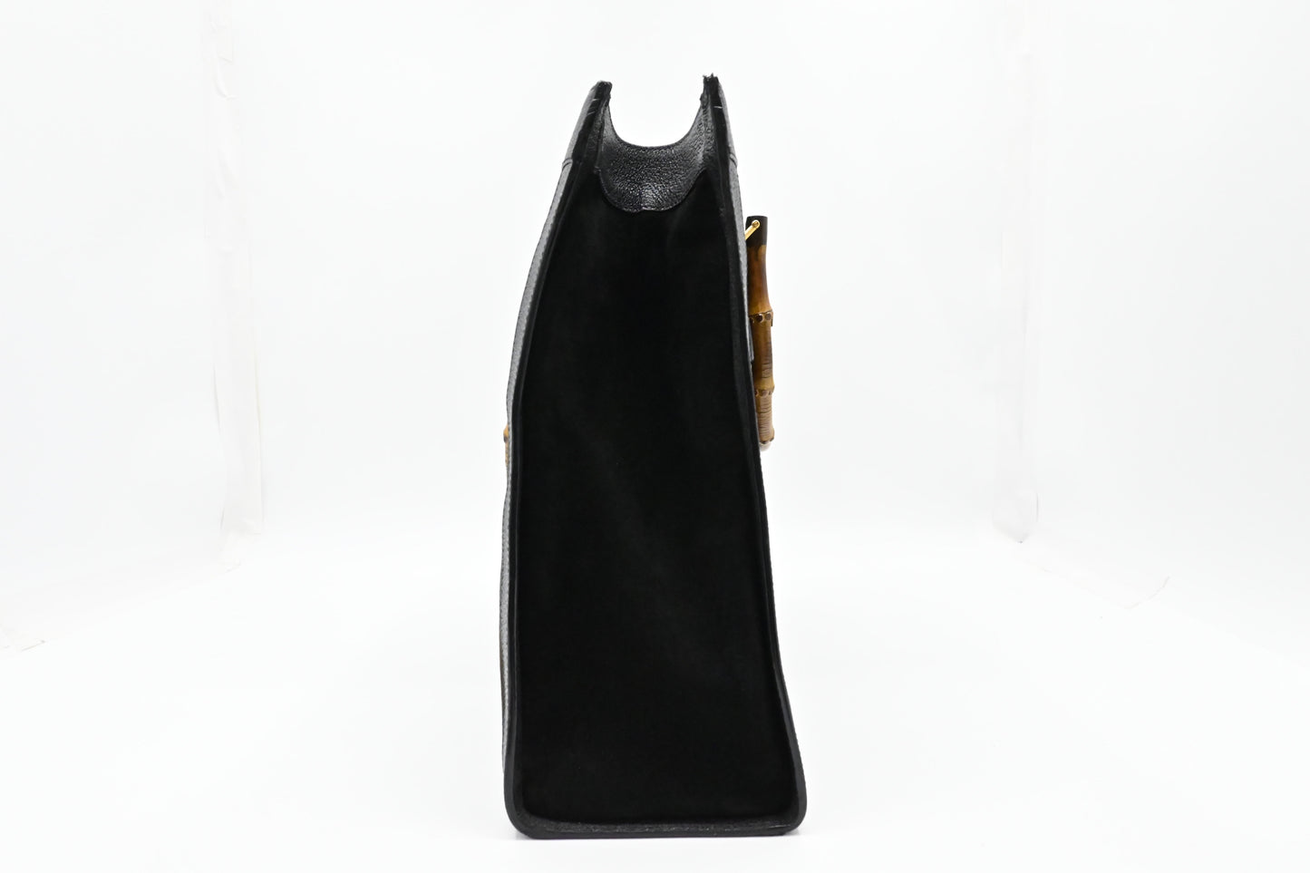 Gucci Large Diana Tote in Black Suede