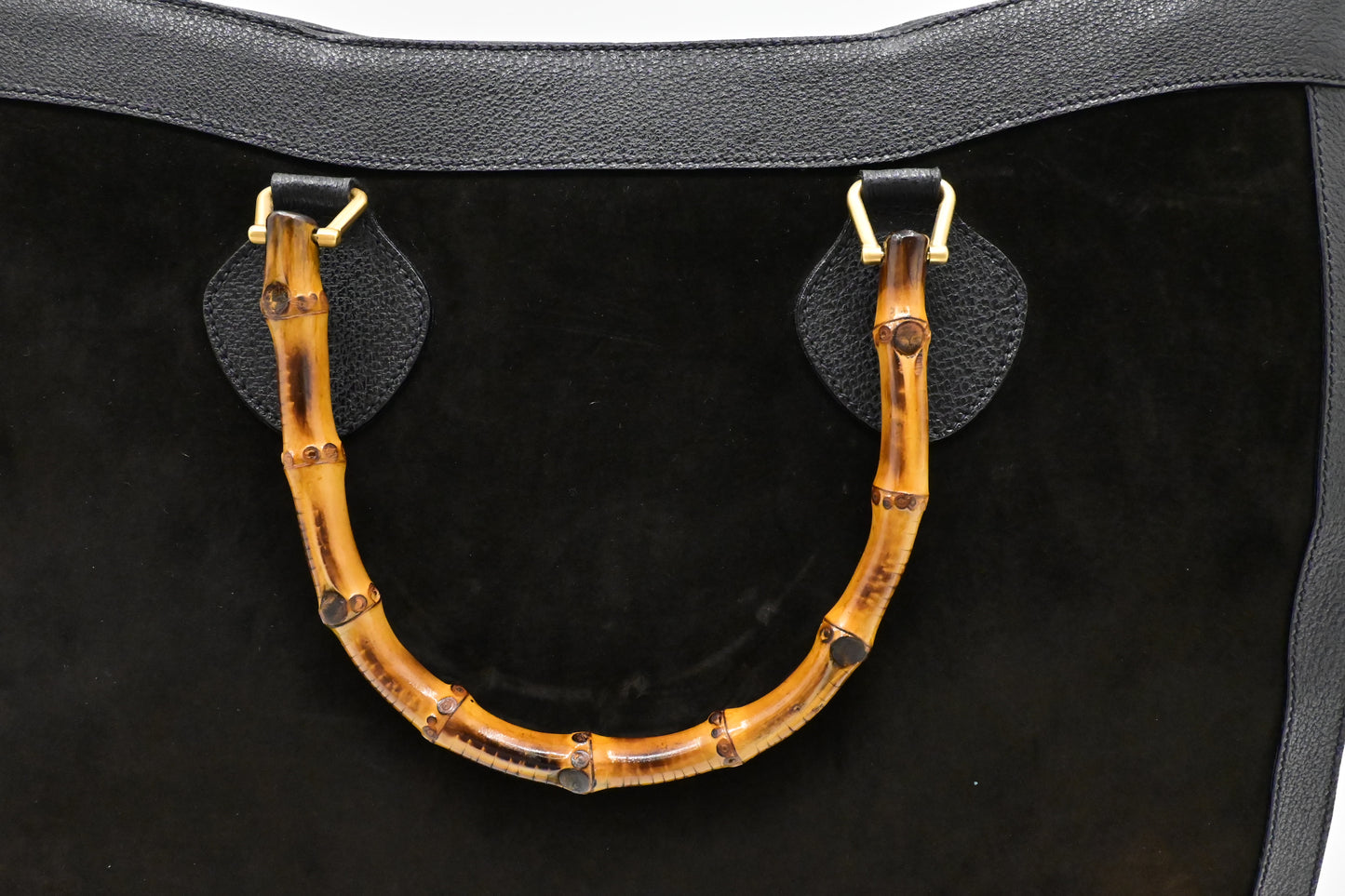Gucci Large Diana Tote in Black Suede