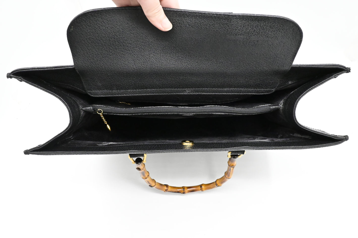Gucci Large Diana Tote in Black Suede