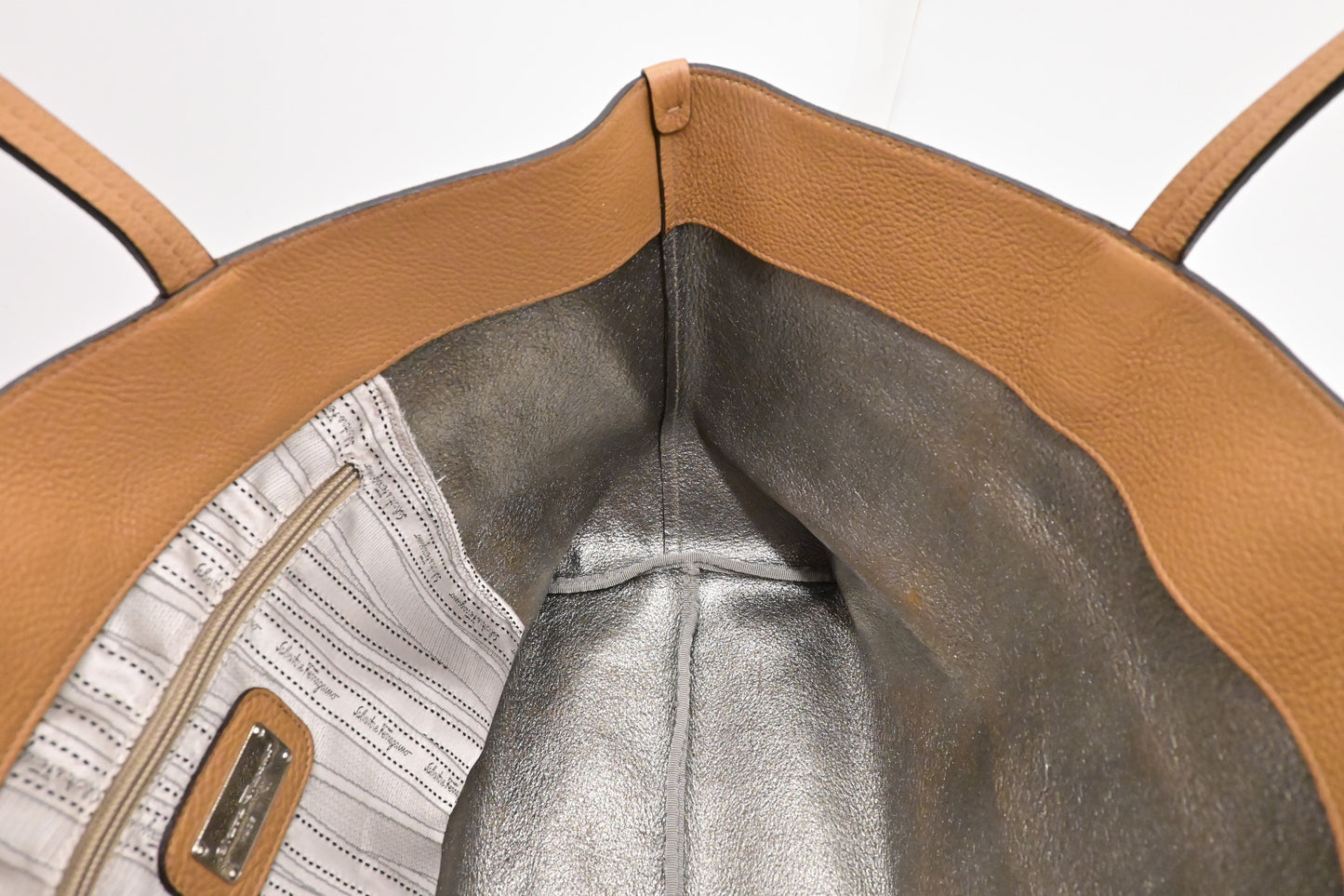 Ferragamo Tote in Brown Leather