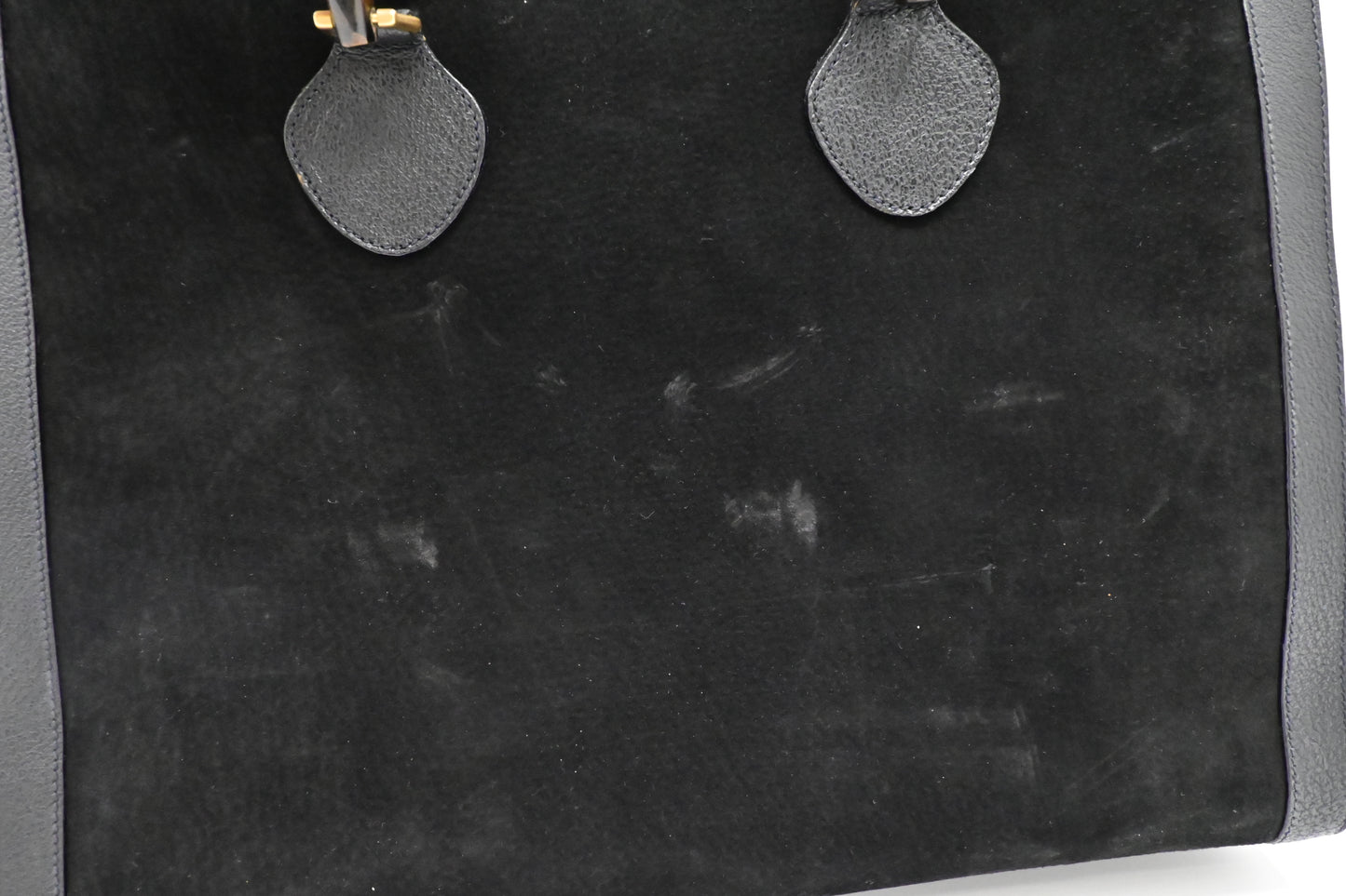 Gucci Large Diana Tote in Black Suede