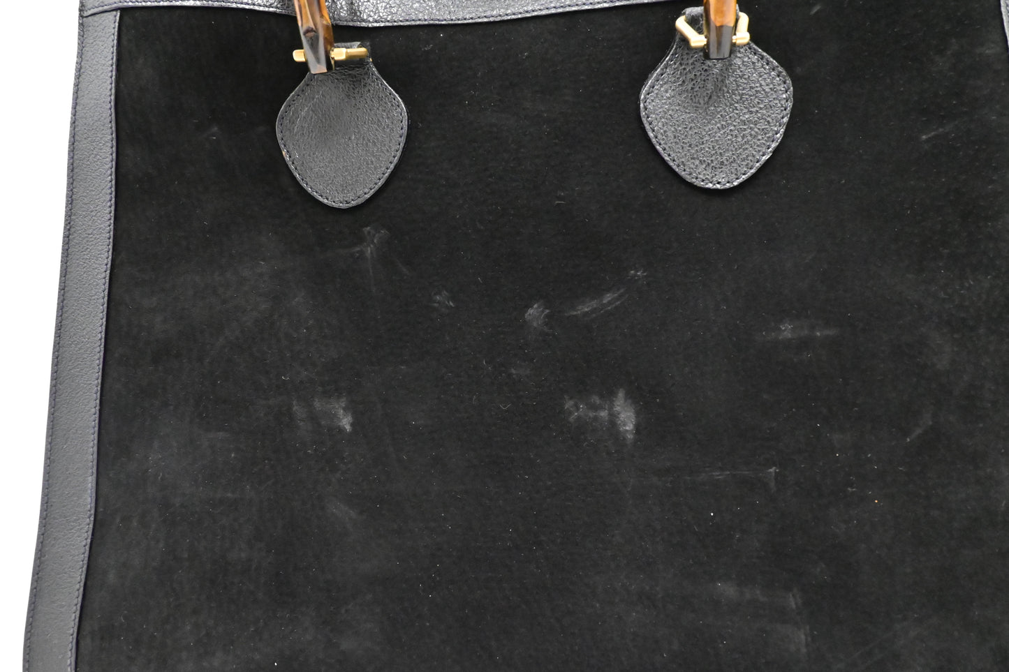 Gucci Large Diana Tote in Black Suede