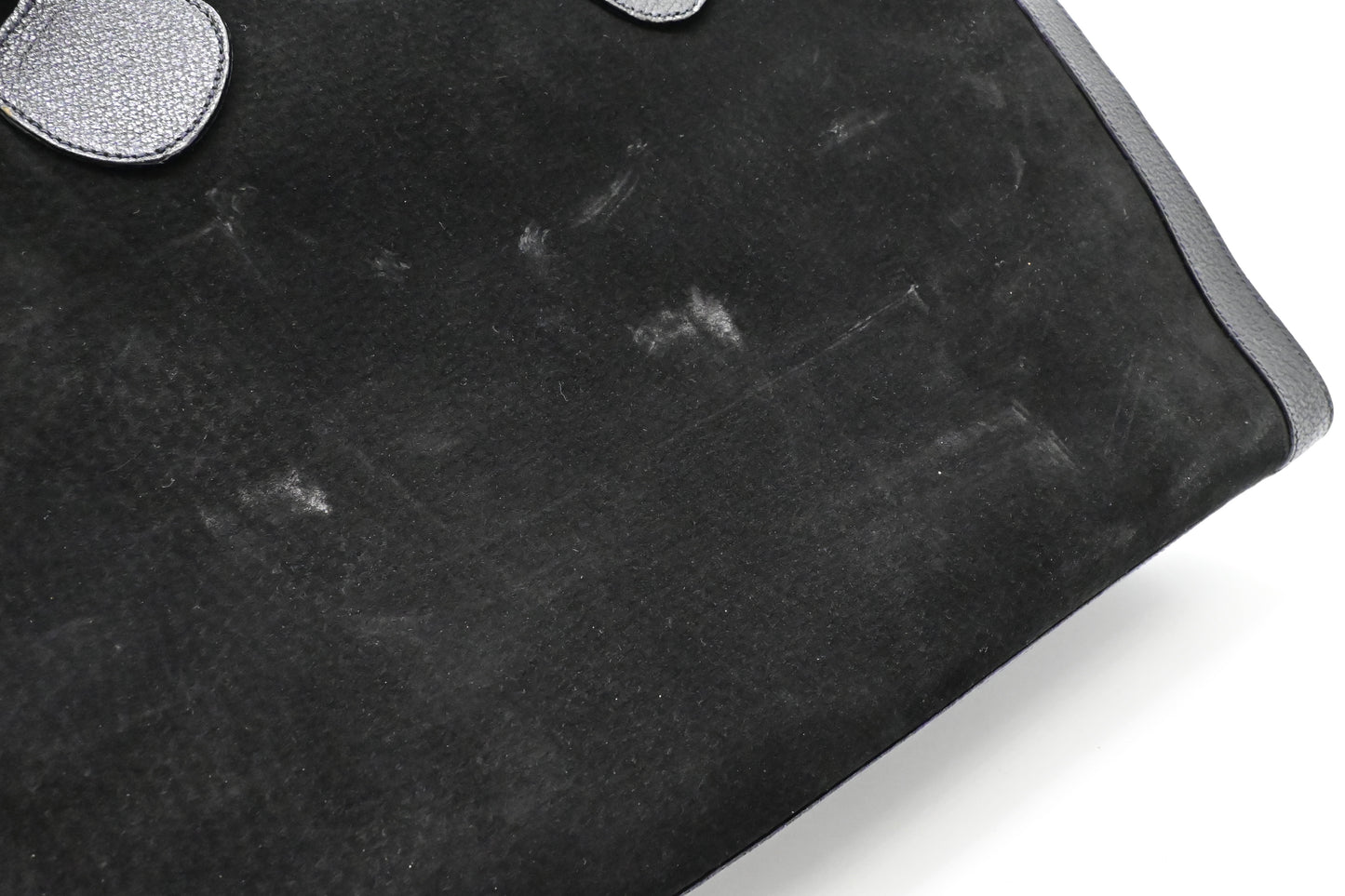 Gucci Large Diana Tote in Black Suede