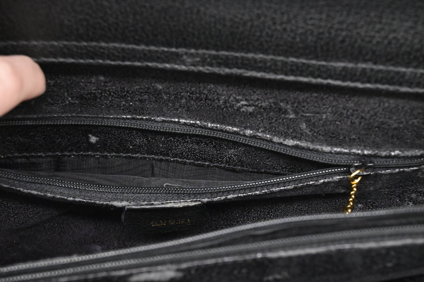 Gucci Large Diana Tote in Black Suede