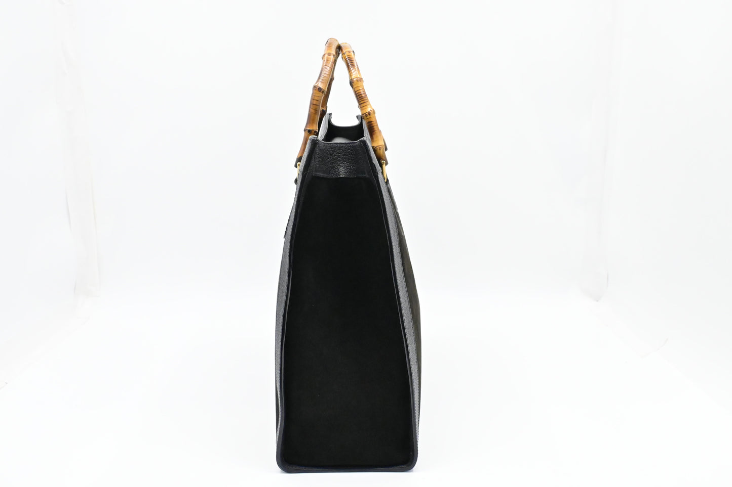 Gucci Large Diana Tote in Black Suede