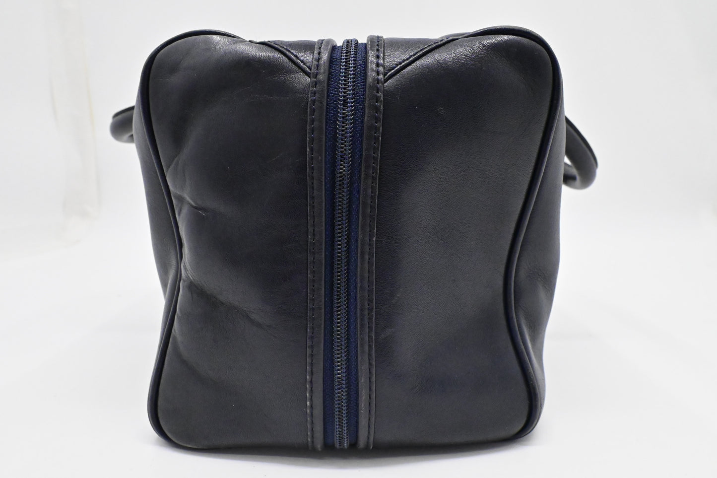 YSL Saint Laurent Boston Bag in Navy Leather