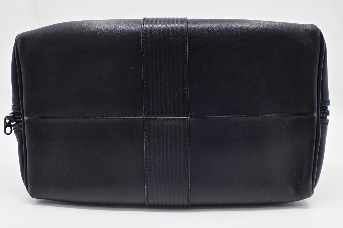YSL Saint Laurent Boston Bag in Navy Leather