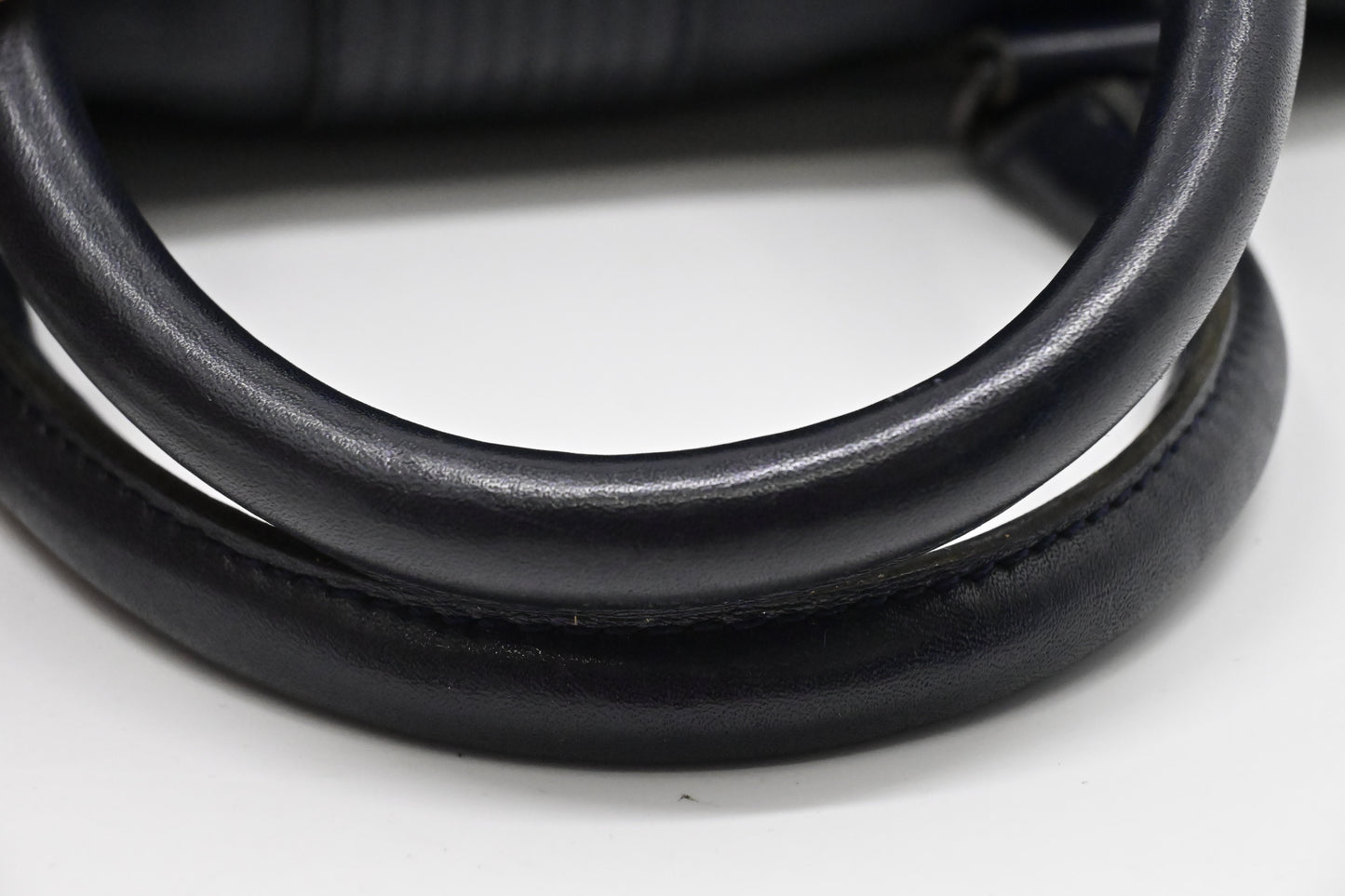 YSL Saint Laurent Boston Bag in Navy Leather