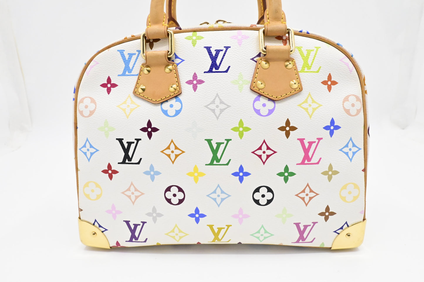 Louis Vuitton Trouville in White Multicolor Canvas
