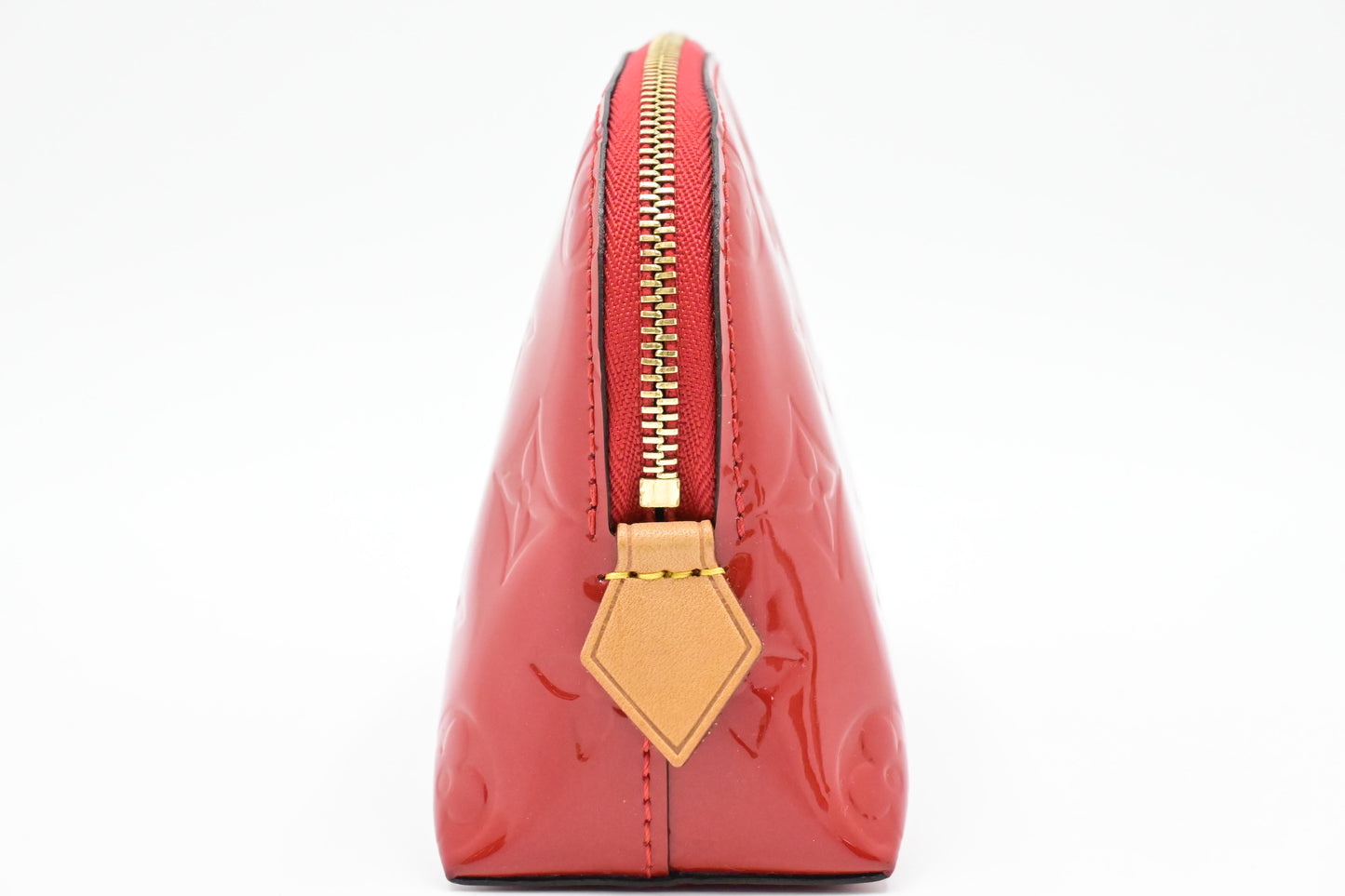 Louis Vuitton Pochette Cosmetique in Red Vernis Leather