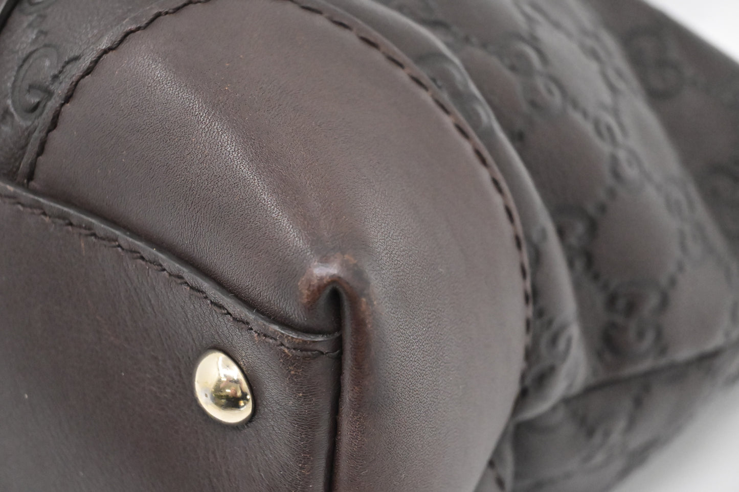 Gucci Handbag in Brown Guccissima Leather