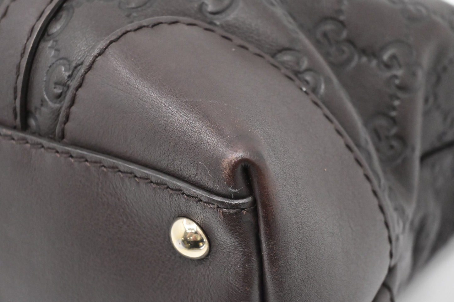 Gucci Handbag in Brown Guccissima Leather