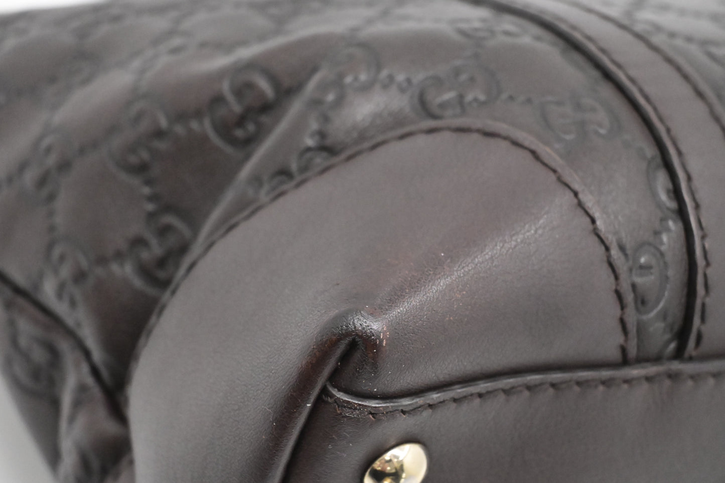 Gucci Handbag in Brown Guccissima Leather