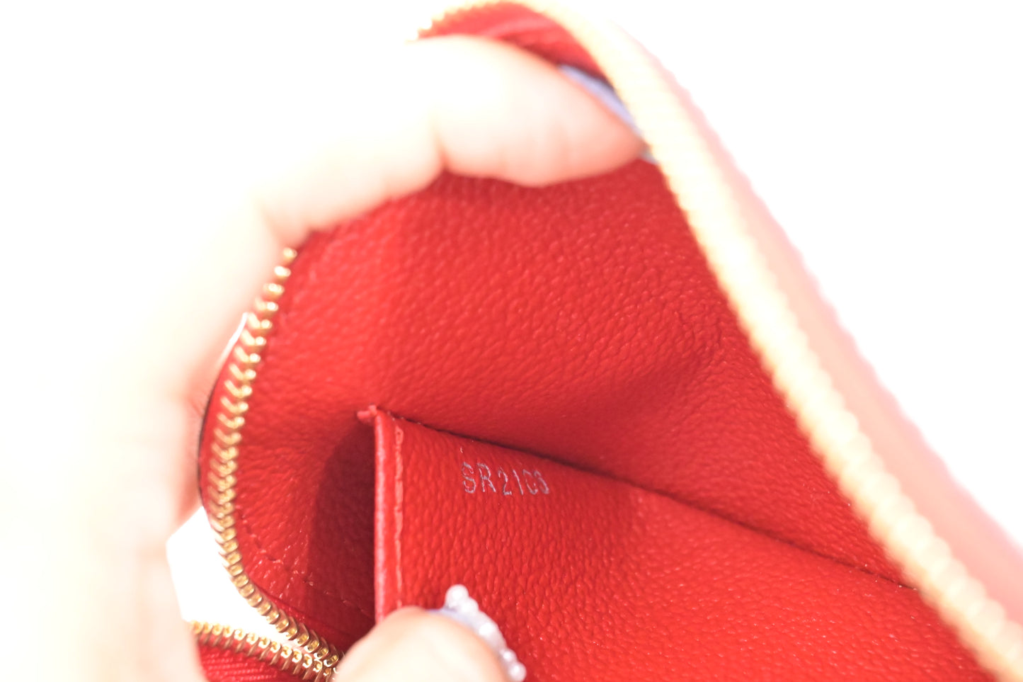 Louis Vuitton Pochette Cosmetique in Red Vernis Leather