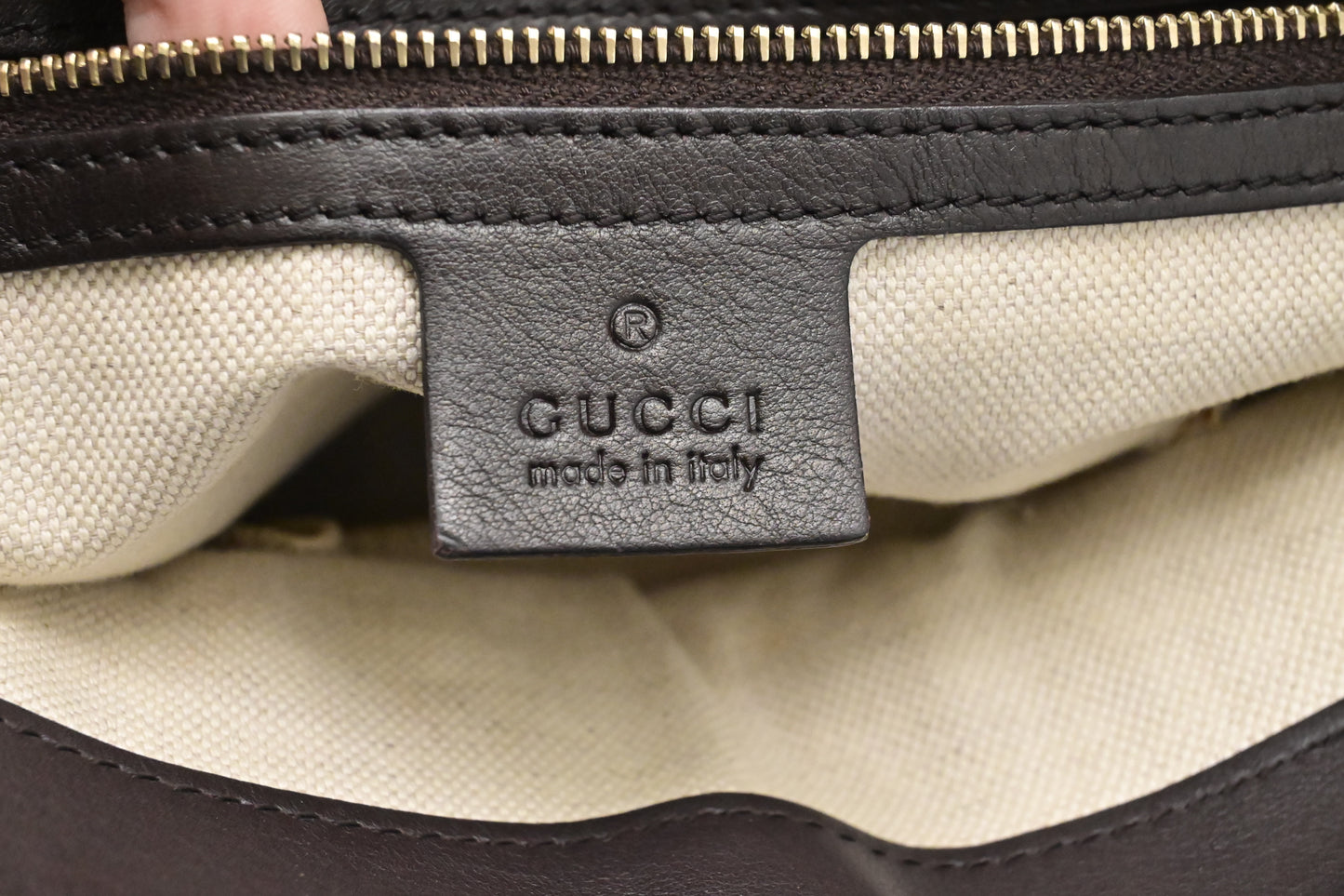 Gucci Handbag in Brown Guccissima Leather