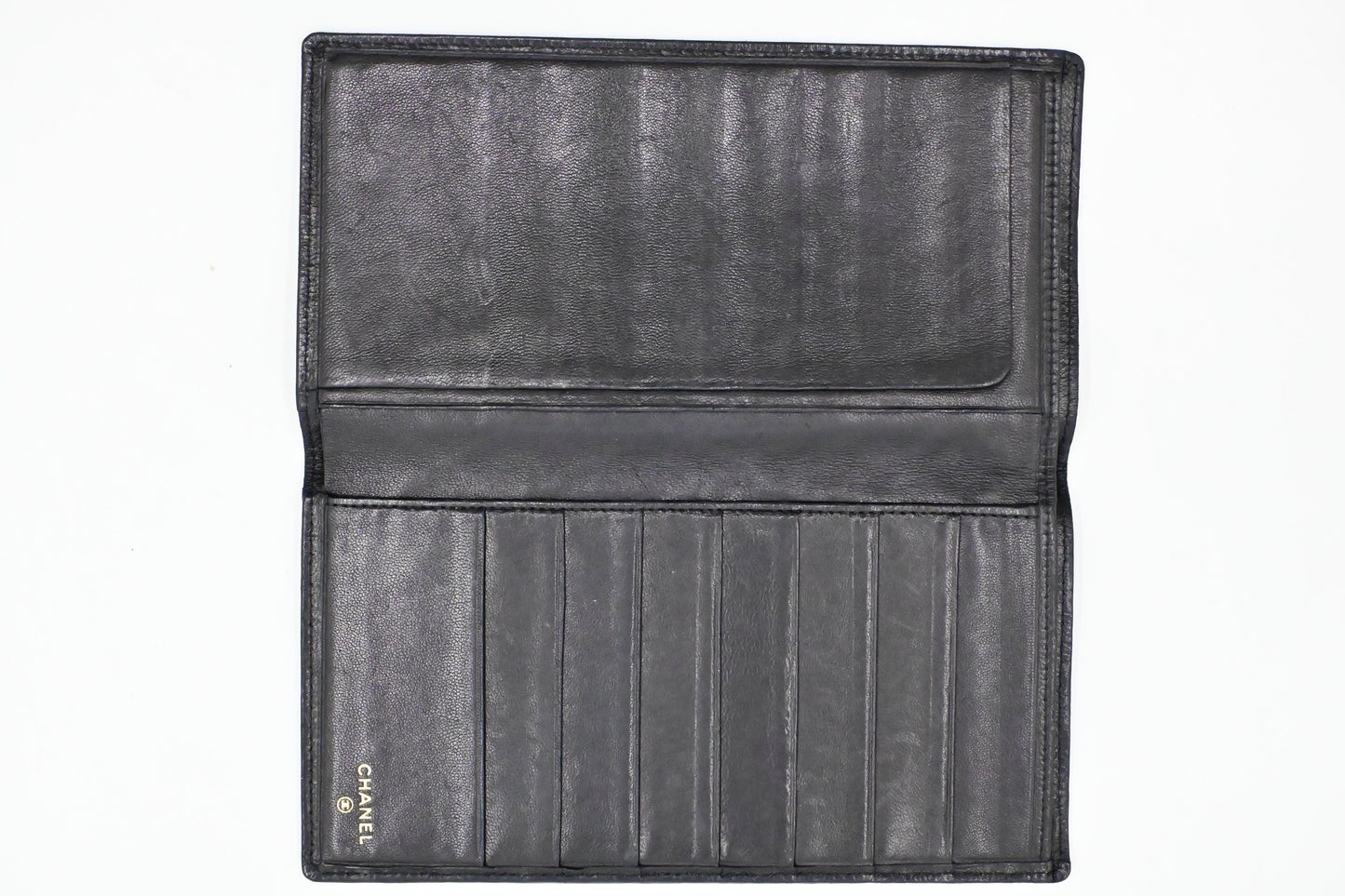 Chanel Bifold Wallet in Black Leather