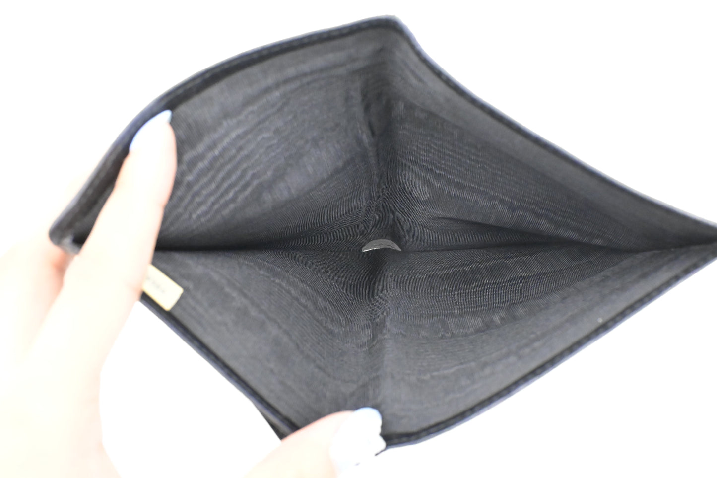 Chanel Bifold Wallet in Black Leather