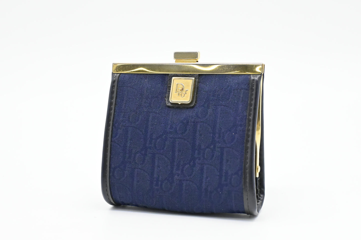 Dior Coin Case in Blue Oblique Canvas