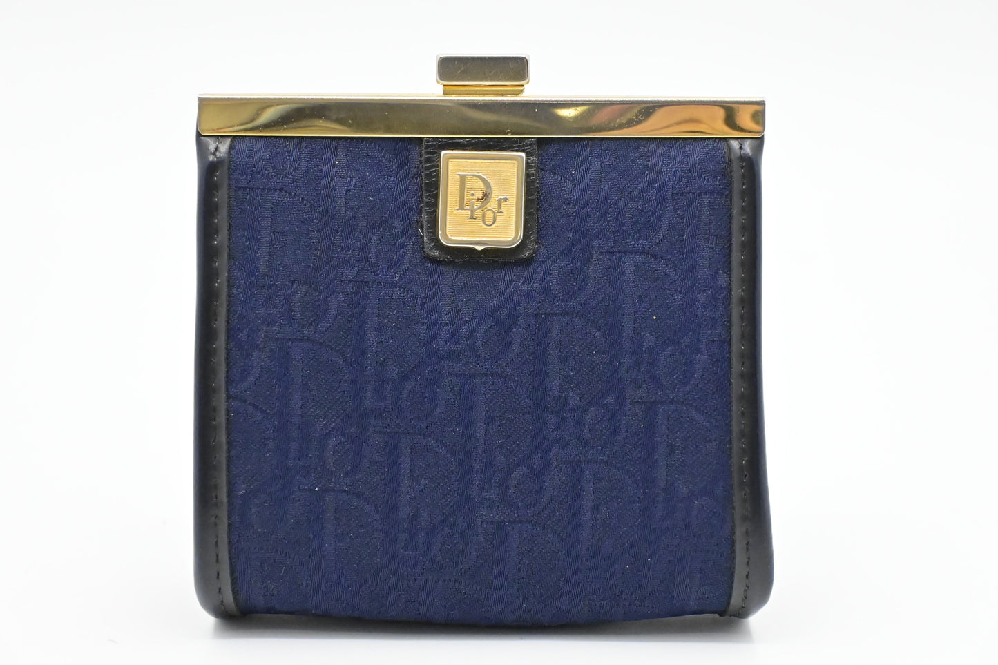 Dior Coin Case in Blue Oblique Canvas