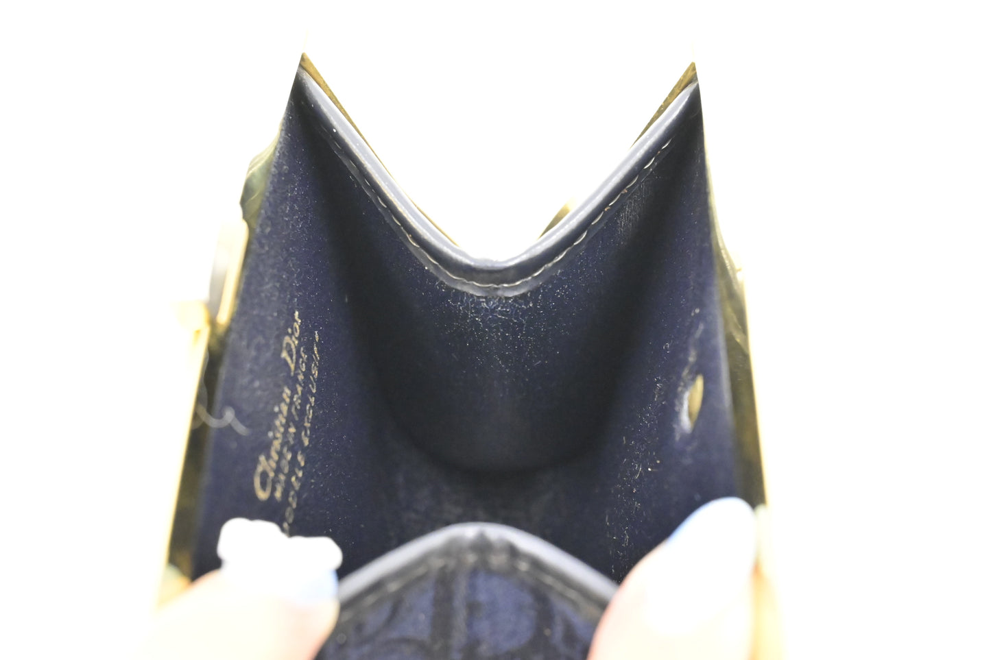 Dior Coin Case in Blue Oblique Canvas