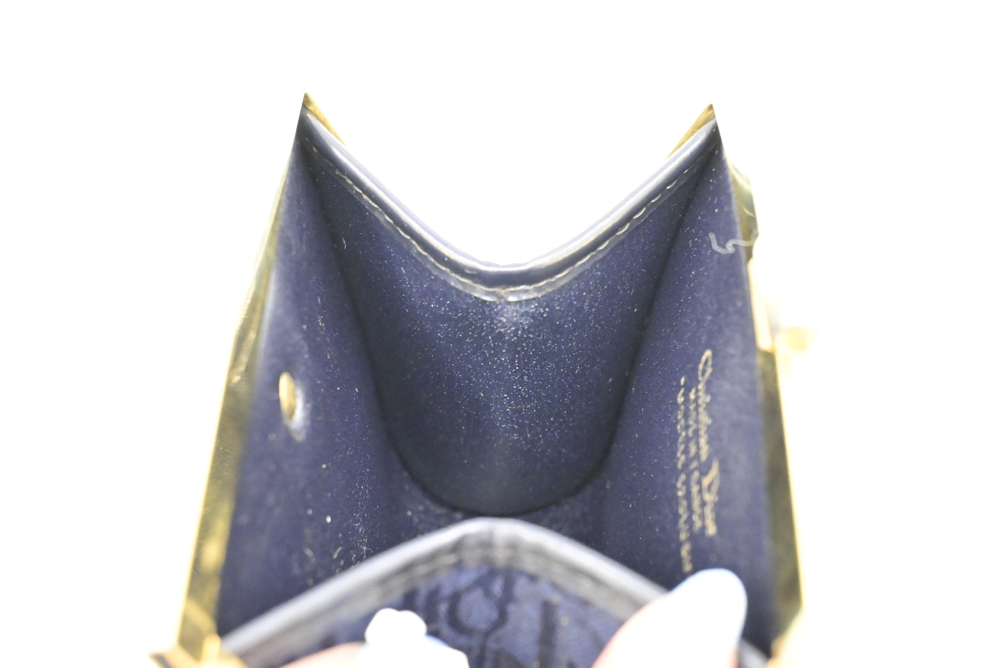 Dior Coin Case in Blue Oblique Canvas