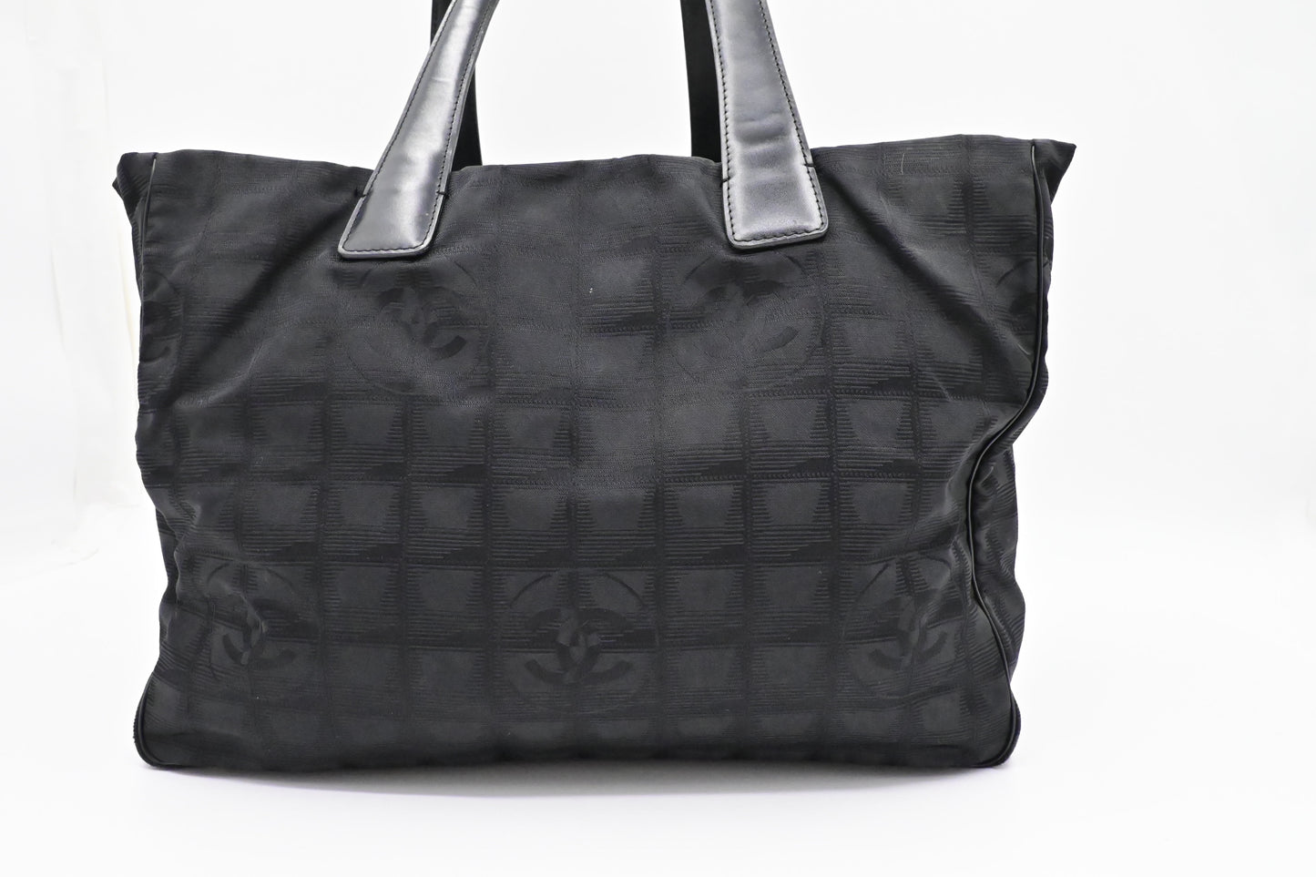Chanel New Travel Line Tote in Black Canvas