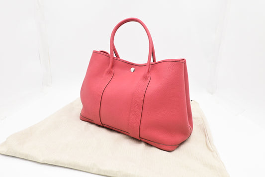 Hermes Garden Party 36 in Pink Leather