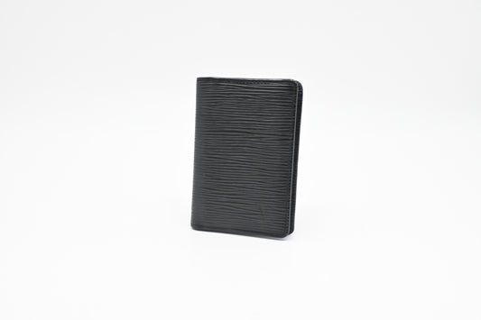 Louis Vuitton Card Case in Black Epi Leather