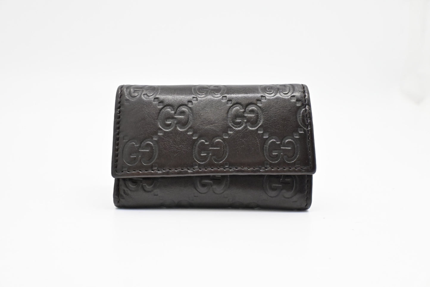 Gucci 6 Key Case in Brown Guccissima Leather