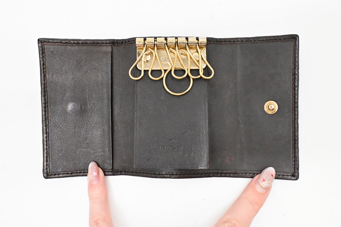 Gucci 6 Key Case in Brown Guccissima Leather