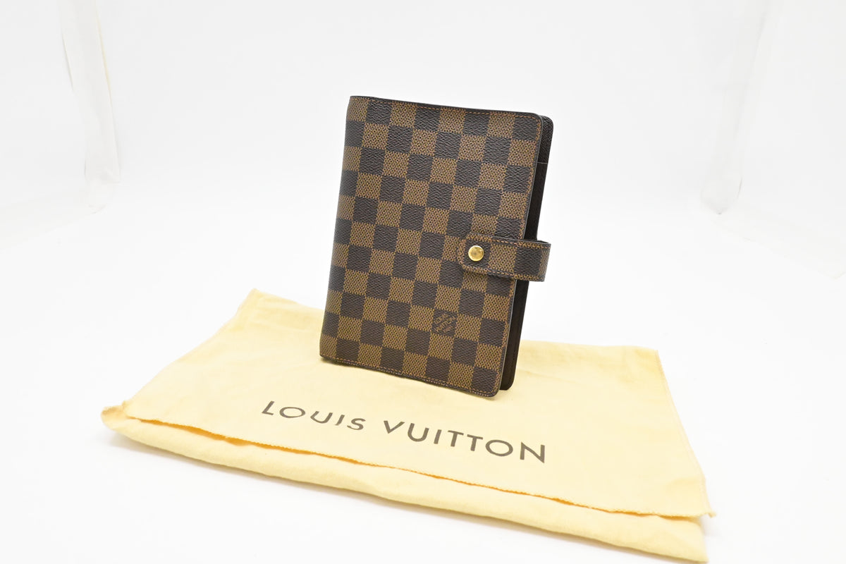 Louis Vuitton Agenda MM in Damier Ebene Canvas